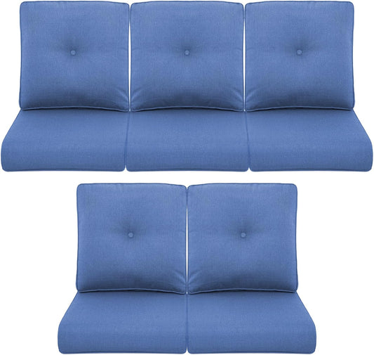 Patio Chair Cushions 5 Packs for Outdoor Glider Rocking Chairs