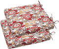 18in x 18in Phoenix Red Orange Chair Cushions 2-Pack - Waterproof