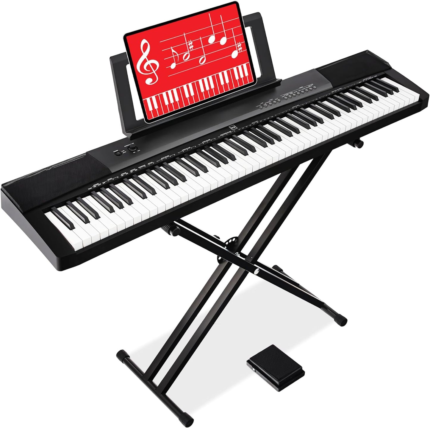 88-Key Digital Piano Set - Semi-Weighted Keys, Built-In Speakers