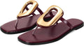 Flip-Flops for Women Thong Sandals Flat Black Slip On (Style DL3R)