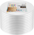 10in Cake Drums 12 Pack - Sturdy 1/2in Cardboard Bases for Cakes