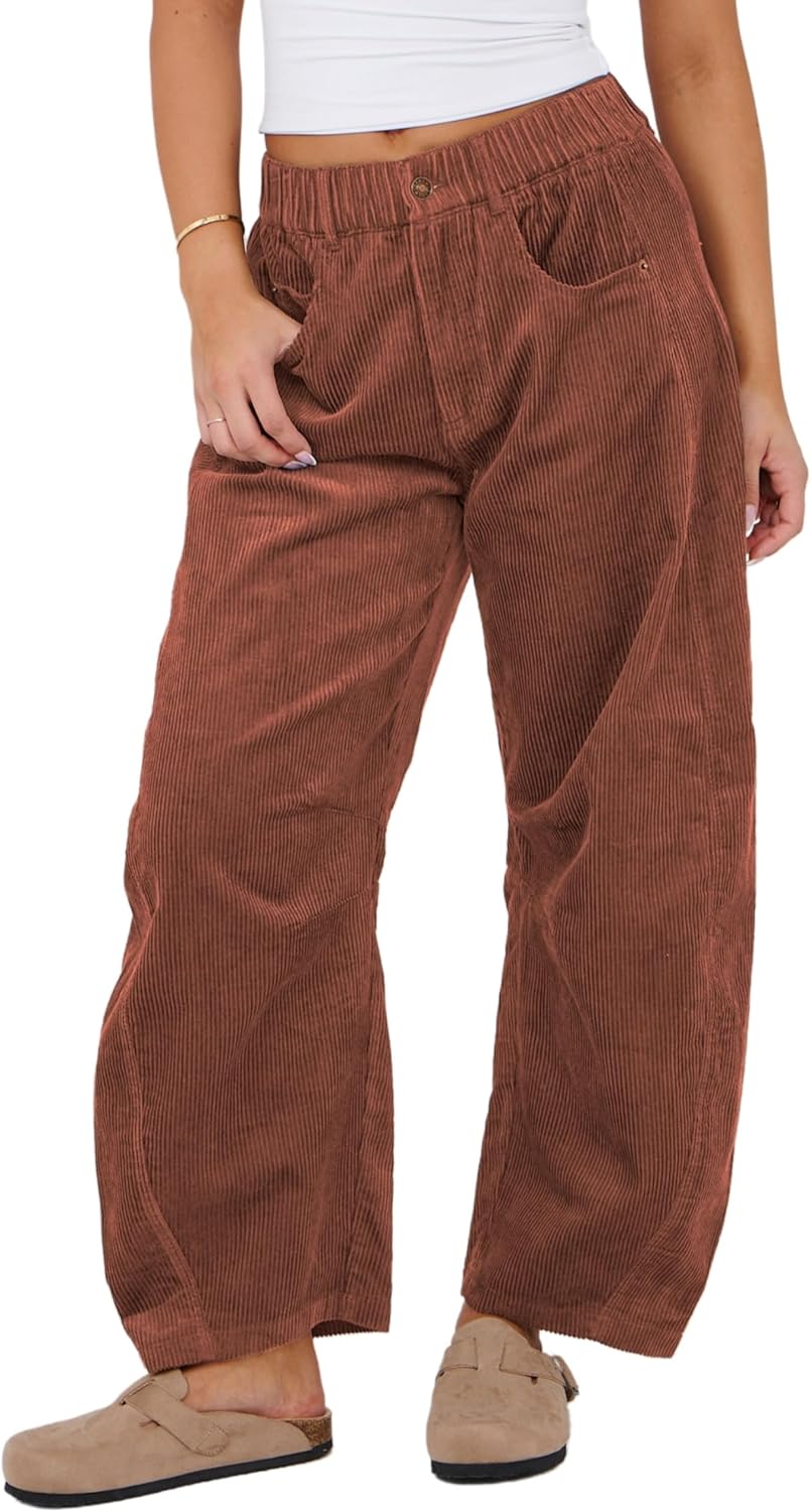 SeekMe Women's Corduroy Pants for Casual Comfort and Style