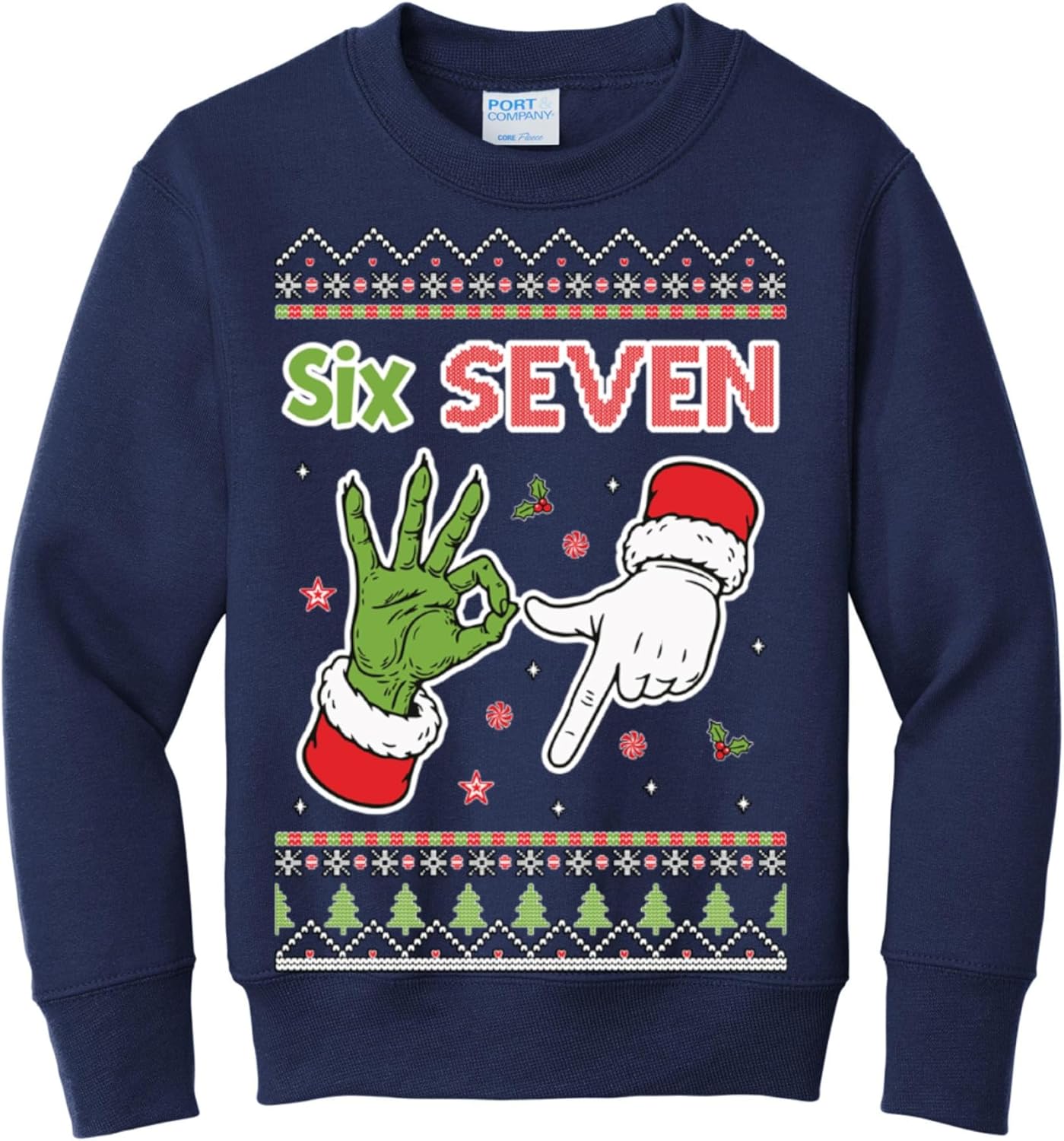 Wild Custom Apparel Kids Santa Ugly Funny Christmas Sweater