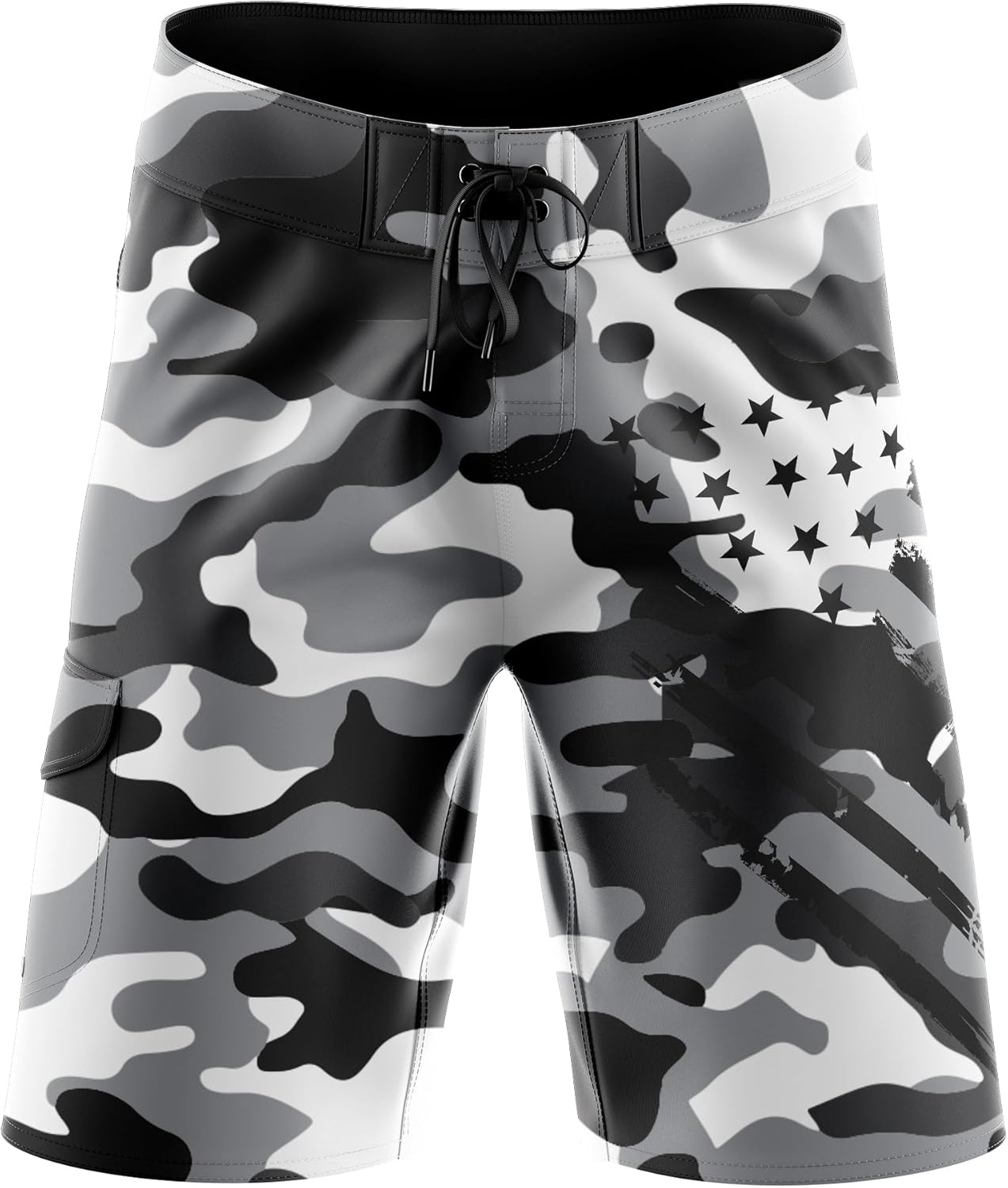 Tactical Pro Supply American Flag Board Shorts for Men Swimwear