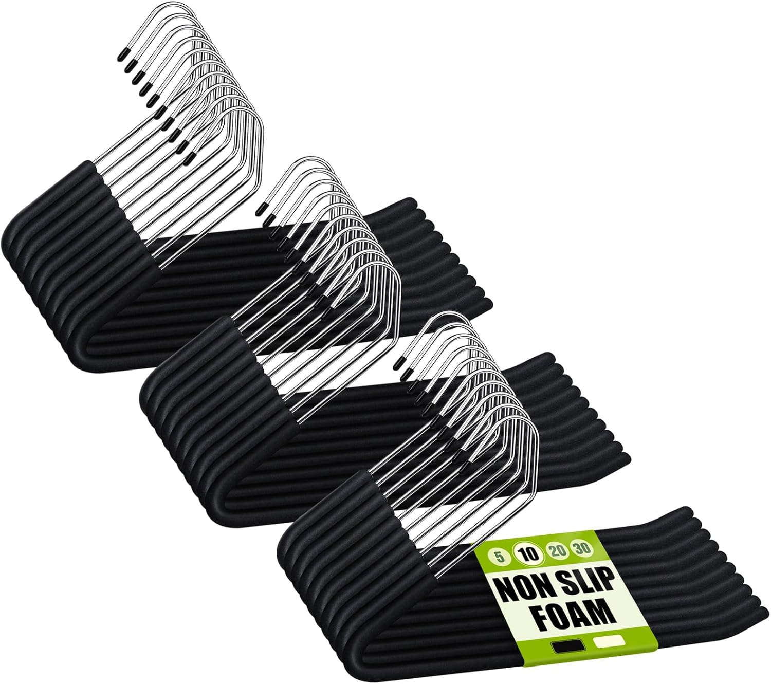 Spring Fever Open Ended Non Slip Sponge Padded Pants Hangers