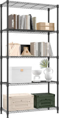 1250 lbs 5 Tier Wire Shelf Metal Storage Rack - Space Saving