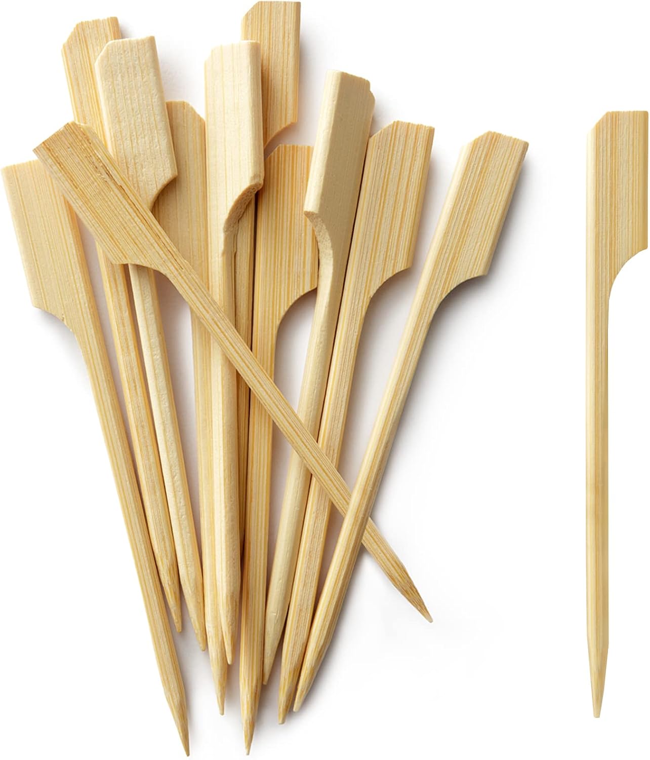 300Pcs 3.5 Inch Bamboo Picks: Sturdy Skewers for Food & Drink