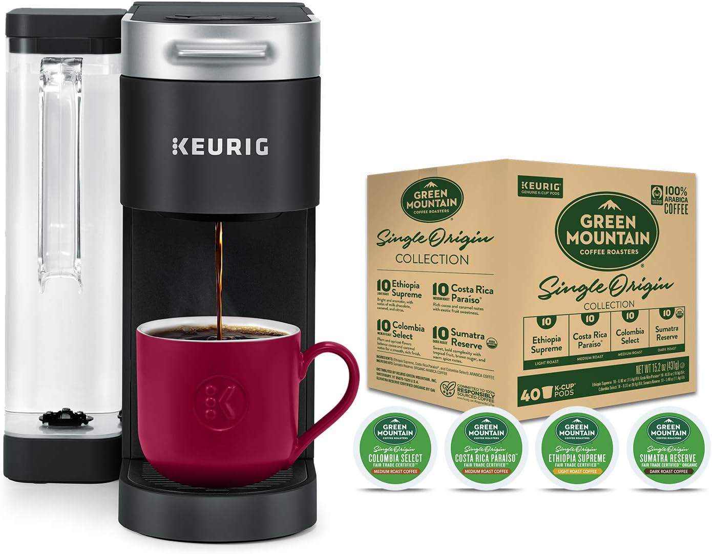 Keurig K-Supreme + Green Mountain Coffee 40 Ct Pack