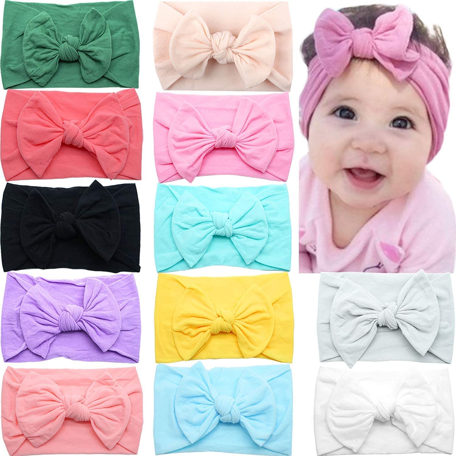 Soft Stretchy Knot Headbands for Stylish Kids