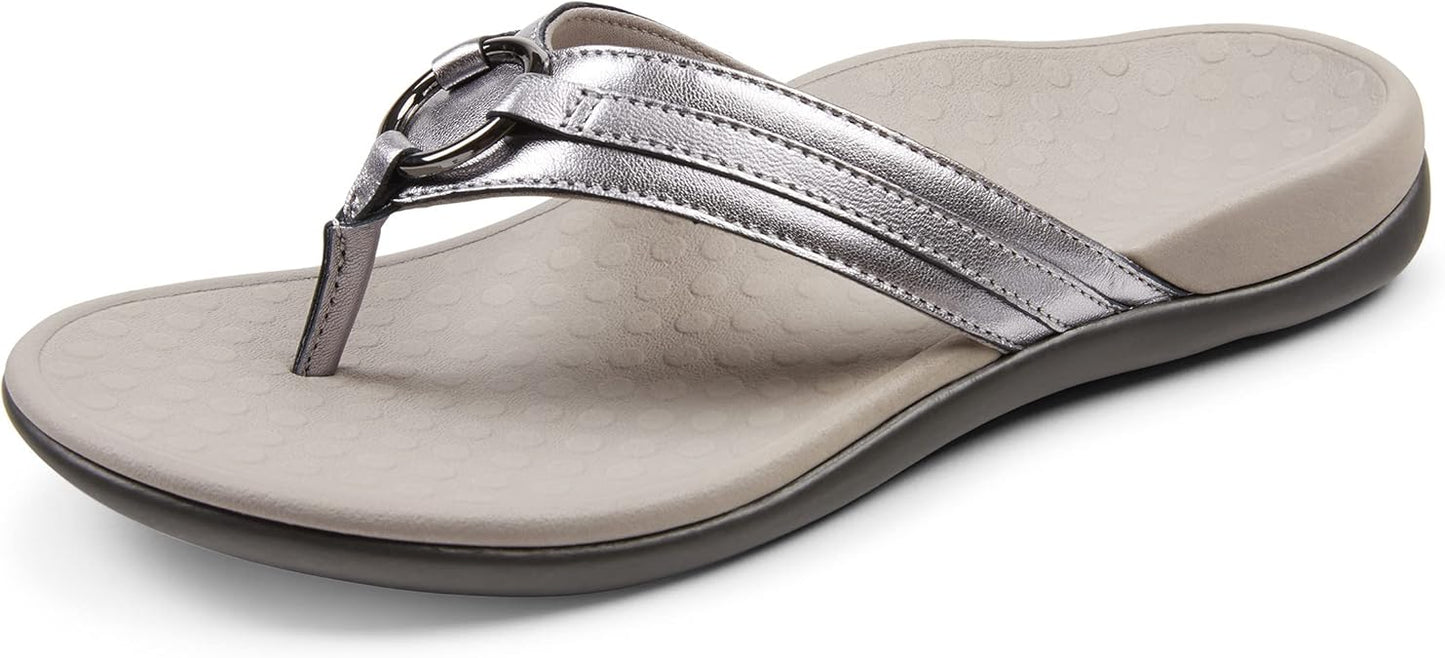 Vionic Women's Rest Aloe Toe Post Sandals for Arch Support