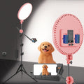 Large Ring Light with 72ft Tripod Stand - Bright Full-Screen Lighting