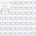 1oz Glass Jars with Lids 60 Pack - Travel Cosmetic Containers