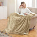 Heated Blanket Electric Throw - Soft Flannel 50in x 60in Cozy Warmth
