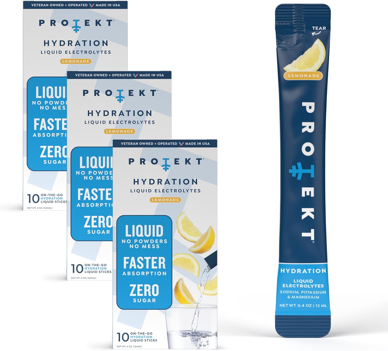 PROTEKT Electrolyte Packets for Fast Recovery & Hydration