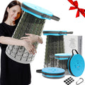 ALEVMOOM 19.7in Portable Collapsible Telescoping Stool - Heavy Duty
