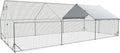 Large Chicken Coop Metal Run 20x10x6.56 ft - Heavy Duty Outdoor