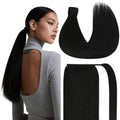 Ve Sunny Ponytail Extension for Women Jet Black 16in - Real Human Hair