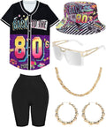 Women's Retro Hip Hop Costume Set with Accessories from the 80s 90s