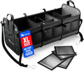 Car Trunk Organizer Large Collapsible Storage Box - Heavy-Duty XL