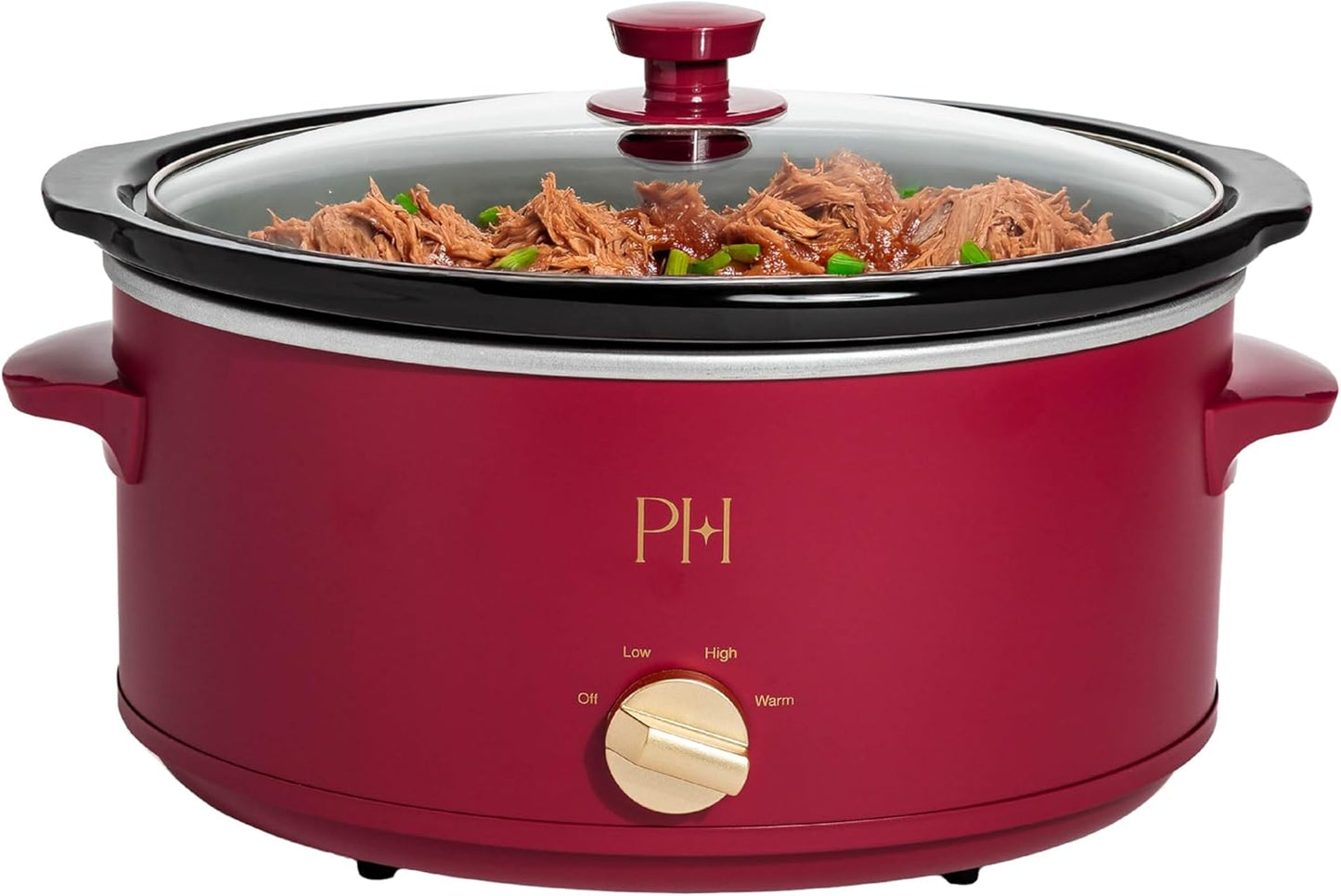 Paris Hilton 6-Quart Manual Slow Cooker with Stylish Design