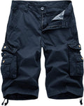 Women's Cotton Loose Fit Zipper Multi-Pockets Bermuda Shorts - Casual