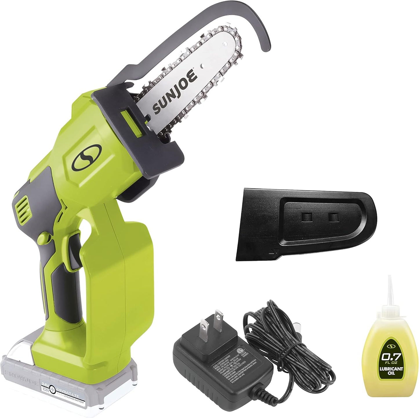 Sun Joe 24V-HCS-LTE-P1 Cordless Mini Chainsaw for Pruning
