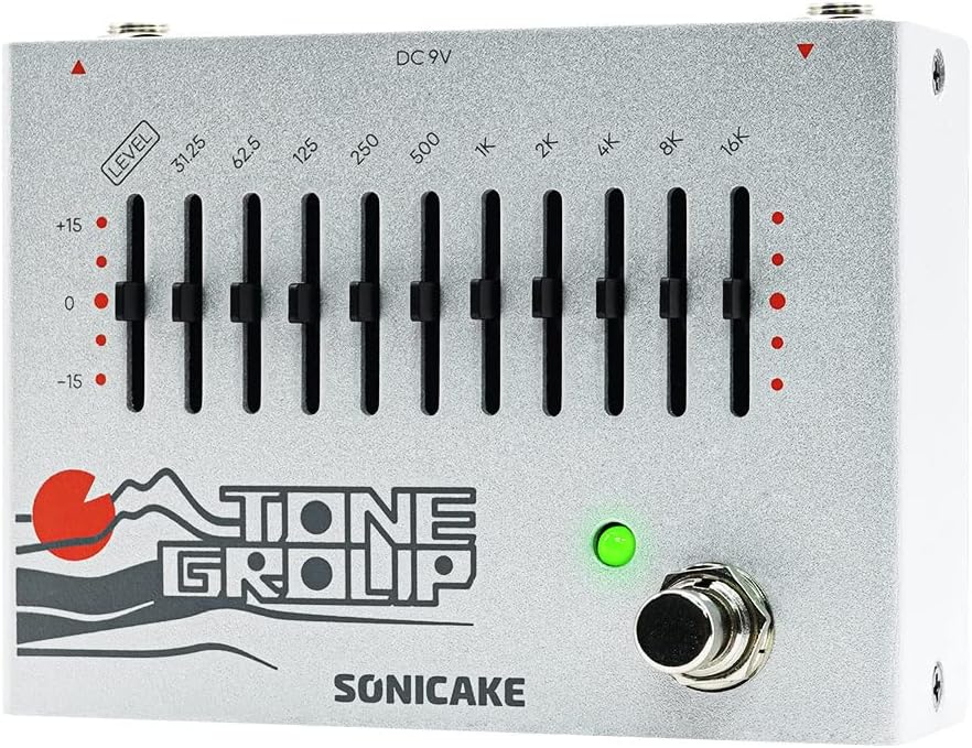 SONICAKE EQ Equalizer Guitar Effects Pedal with 10-Band Control