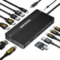 USB C Docking Station Dual Monitor 4K60HZ - 14-in-1 Laptop Dock