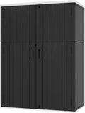 Vertical Outdoor Storage Cabinet 57 Cu ft - Tall Lockable Shed