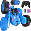 Remote Control Car with LED Light Strip and 360 Flips - Stunt RC Toy
