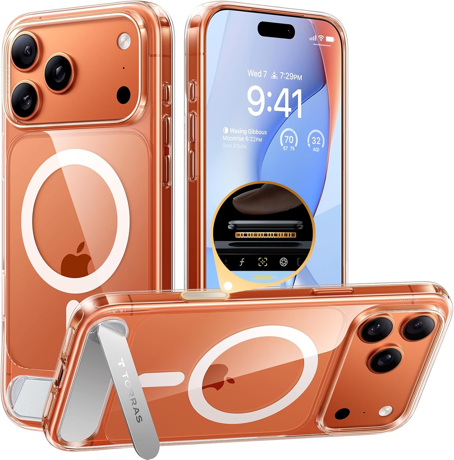 TORRAS Strong Magnetic Stand for iPhone 17 Pro Max Case