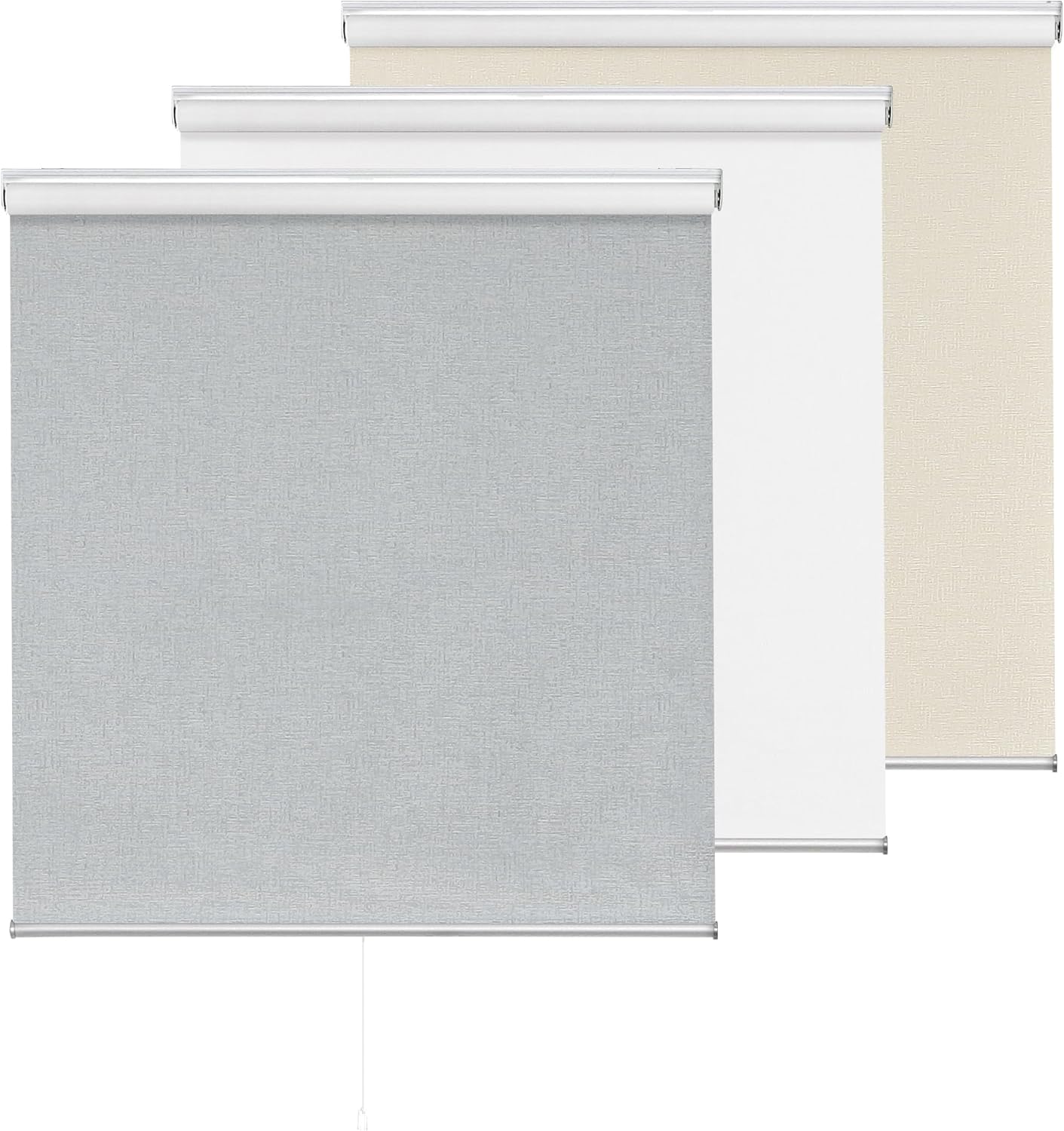 ChrisDowa Cordless Blackout Roller Shade for Total Darkness