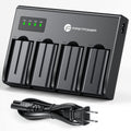 NP-F550 4-Pack Batteries with 4-Channel Charger - Reliable Power