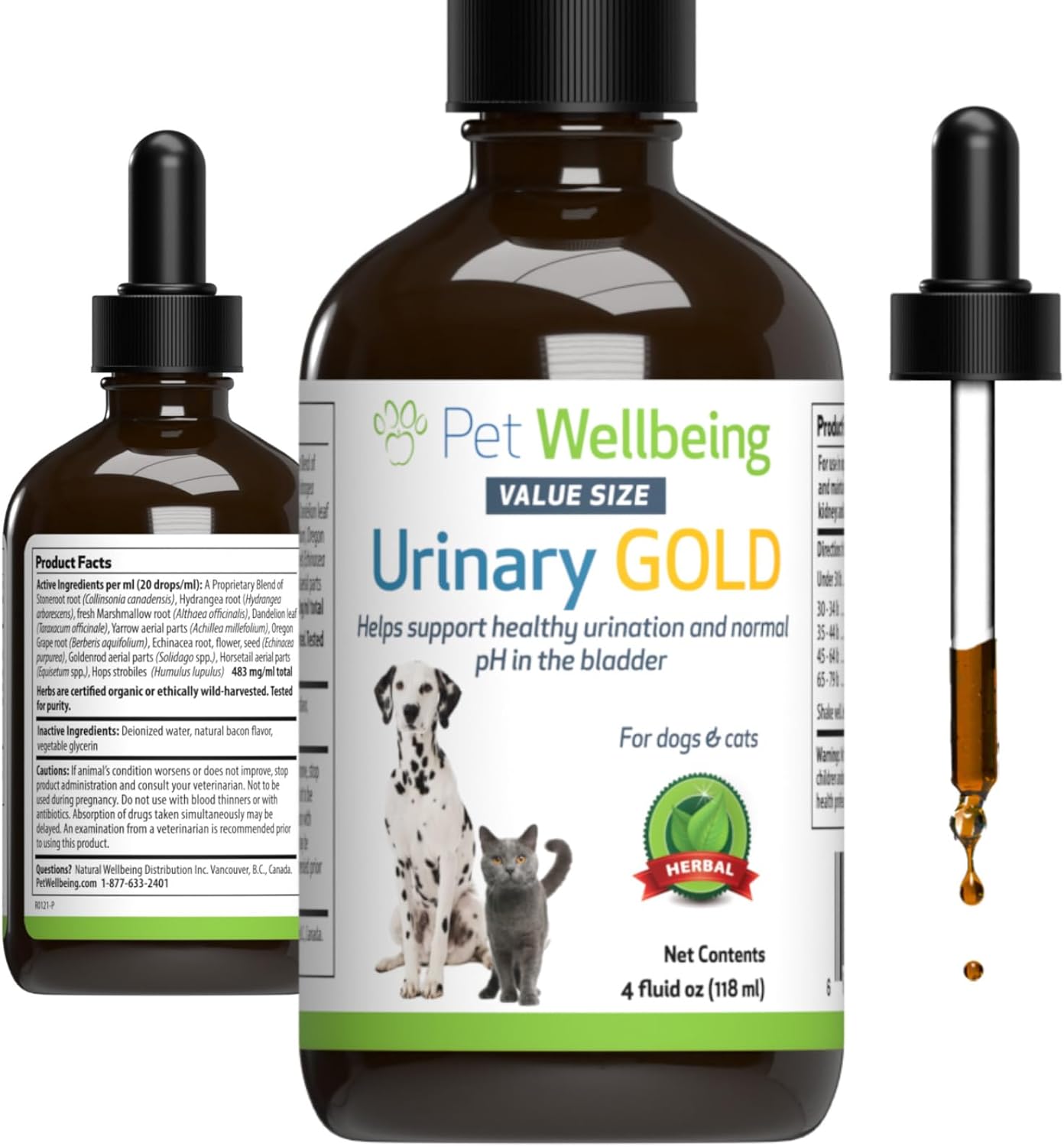 Pet Wellbeing Urinary Gold for Dogs - Supports Urinary Health