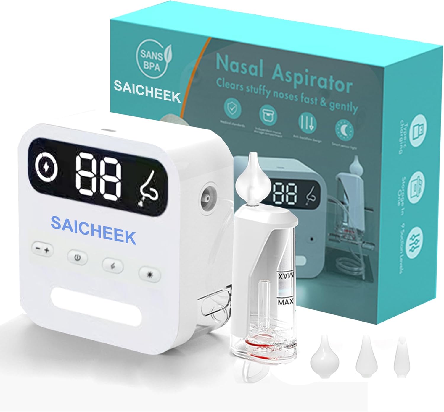 Electric Nasal Aspirator with Storage Box for Baby Care