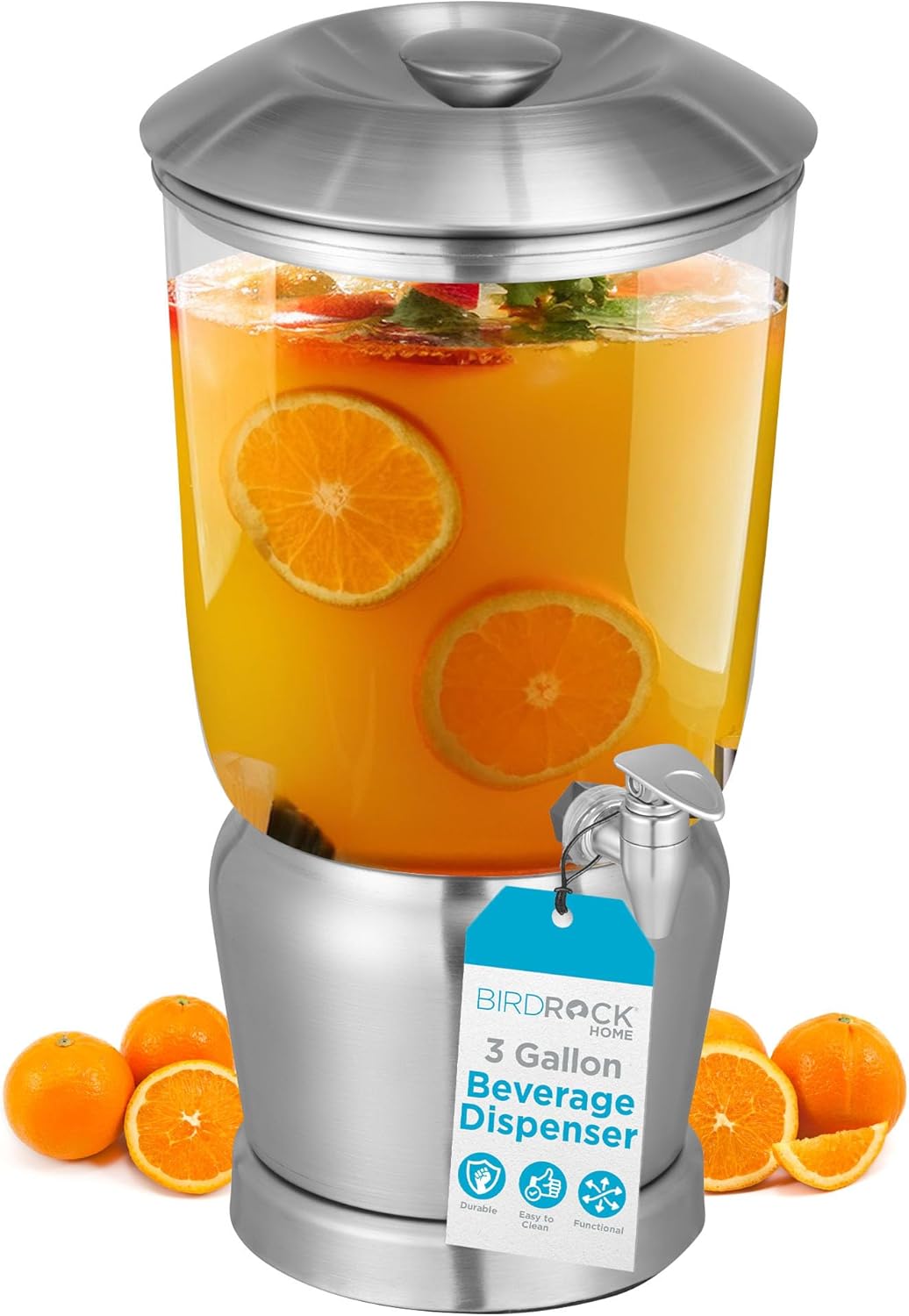 BIRDROCK HOME 3 Gallon Stainless Steel Beverage Dispenser Review