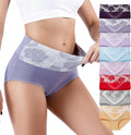Honzadar Women High Waist Tummy Control Cotton Briefs - Comfortable