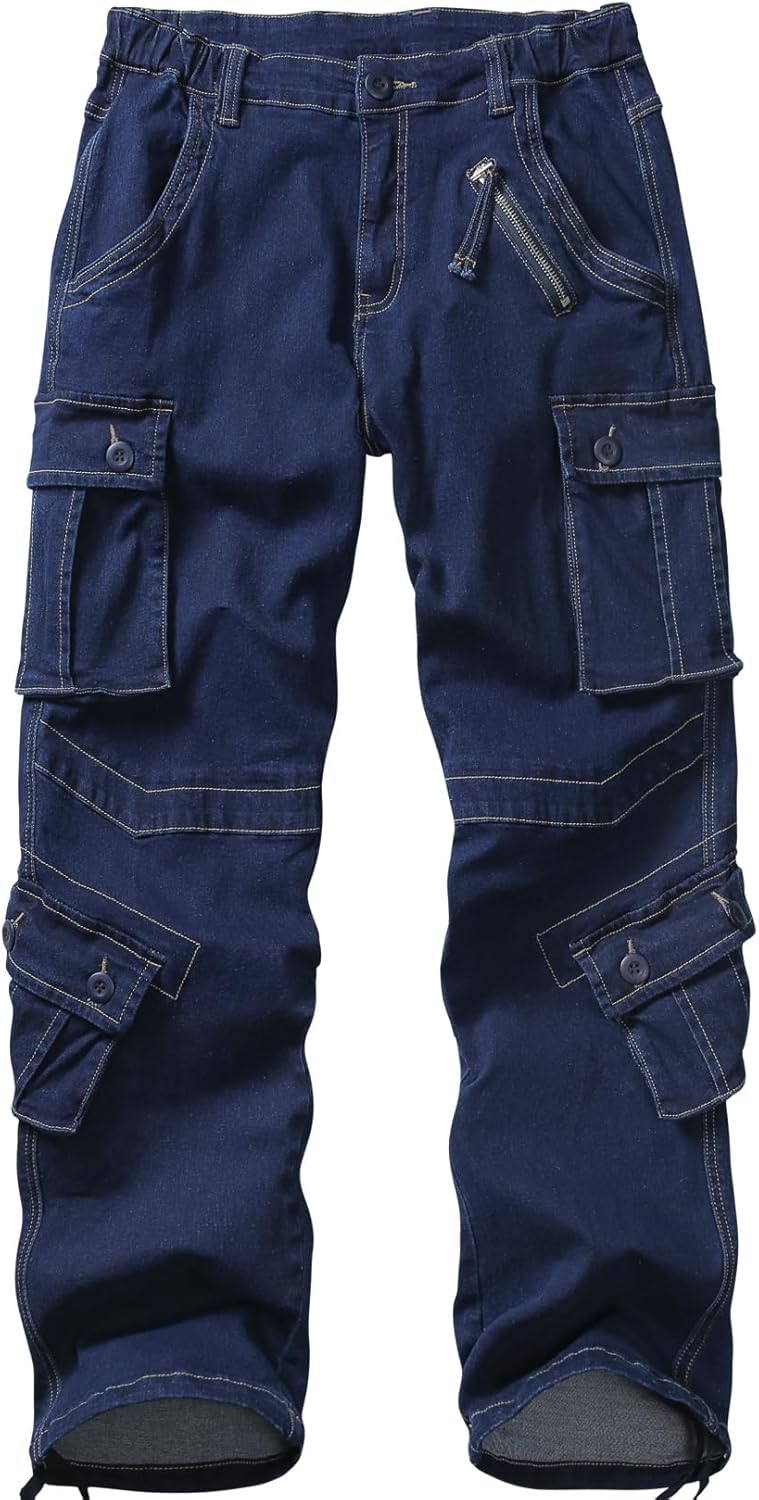 Womens Cargo Army Combat Work Pants with 8 Pockets for Comfort