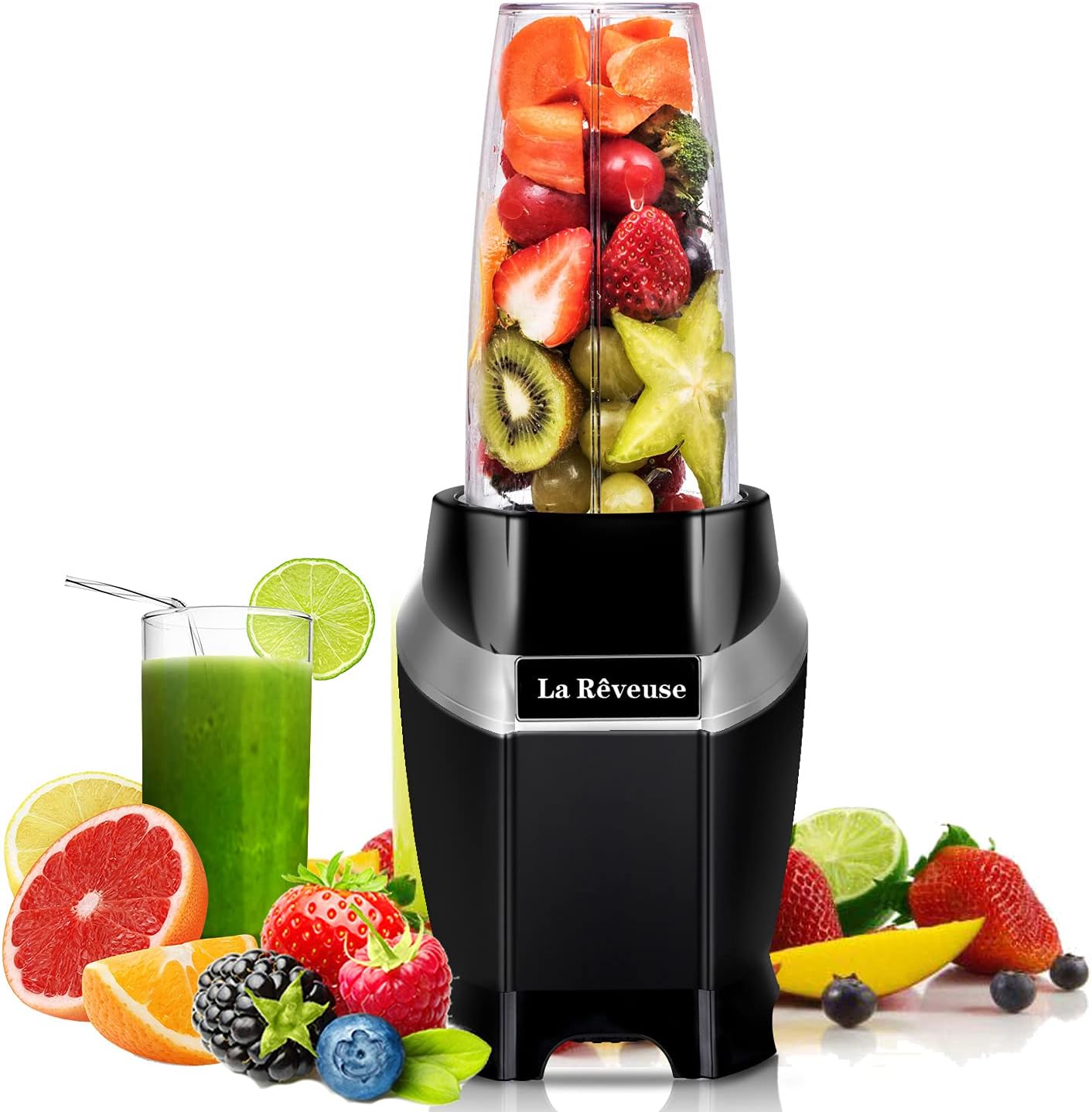 La Reveuse 1000W Personal Blender: Smoothies on the Go!