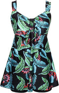 Plus Size Tankini Swimdress for Women - Tummy Control Two Piece DANIFY