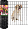 FOREHOGAR Black PVC Coated Wire Fence - Durable Garden Protection