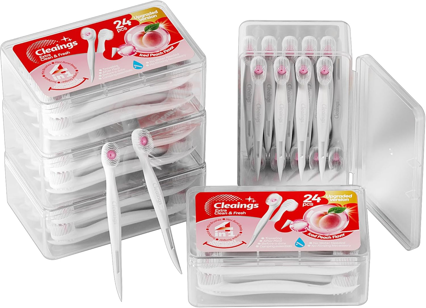 Cleaings Mini Disposable Toothbrush Set for Travel Essentials