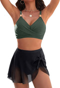 Blooming Jelly Womens High Waisted Bikini Set - Flattering Tummy Two