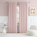 Back Tab and Rod Pocket Muted Pink Curtains for Girls Bedroom - Room
