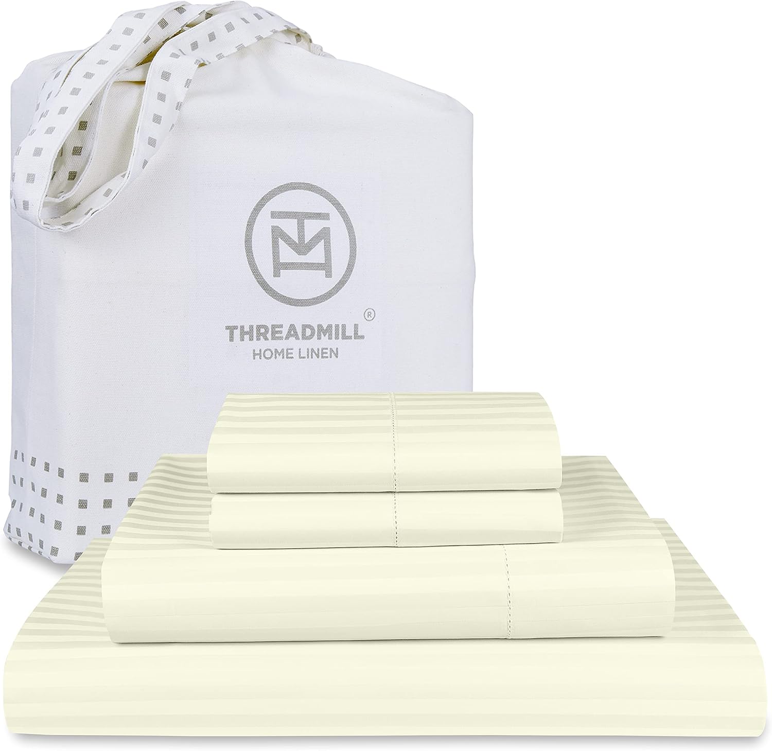 Threadmill 600 Thread Count Cal King Sheets Set for Comfort