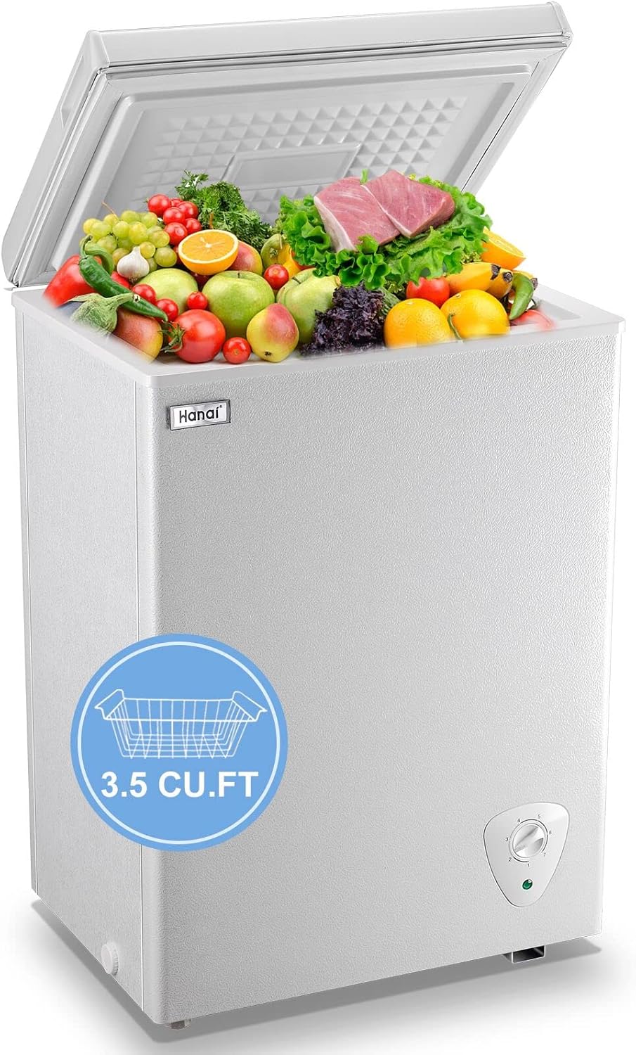WANAI Chest Freezer Small Deep Freezer for Compact Spaces