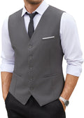 COOFANDY Men's Suit Vest Slim Fit Business Formal Waistcoat - Classic