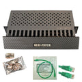 Neat Patch 2U Cable Management Kit with 96 CAT6 Patch Cables - Clean
