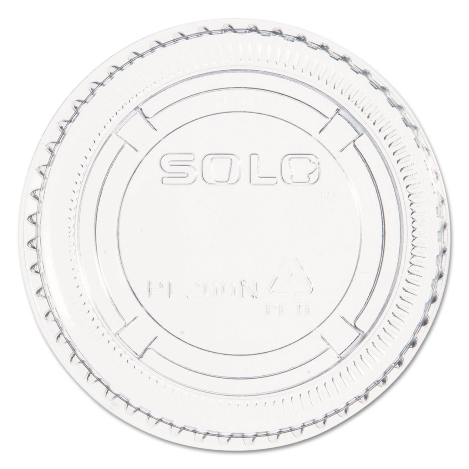 Solo PL200N Clear Portion Container Lid for Souffle Cups