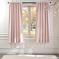 Lazzzy Dust Pink Velvet Curtains 72 in - Room Darkening Luxury
